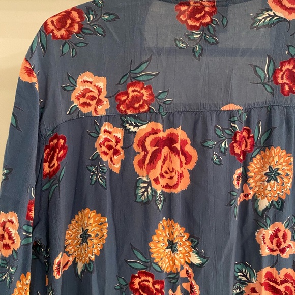 🚩 SOLD- Angie Floral Boho Duster Kimono. Size medium - Picture 9 of 10